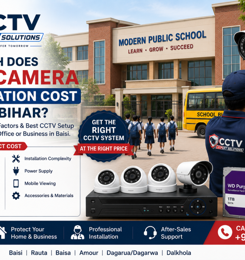 How Much Does CCTV Camera Installation Cost in Baisi, Bihar?