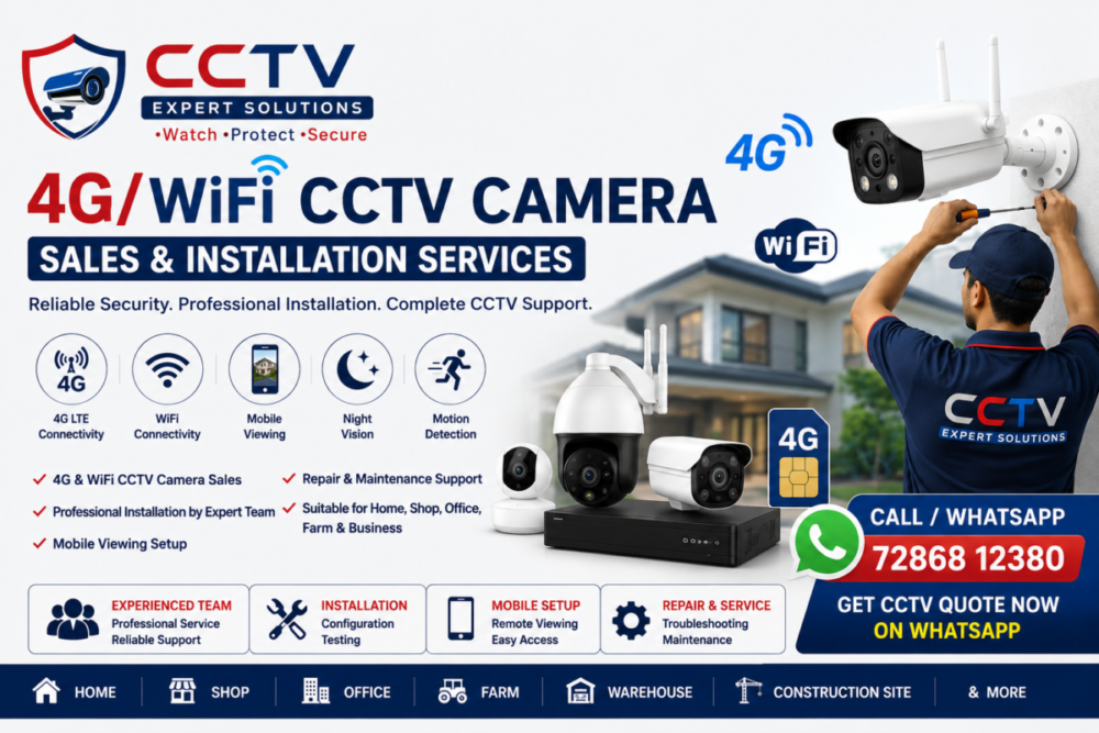 4G WiFi CCTV Camera Sales and Installation