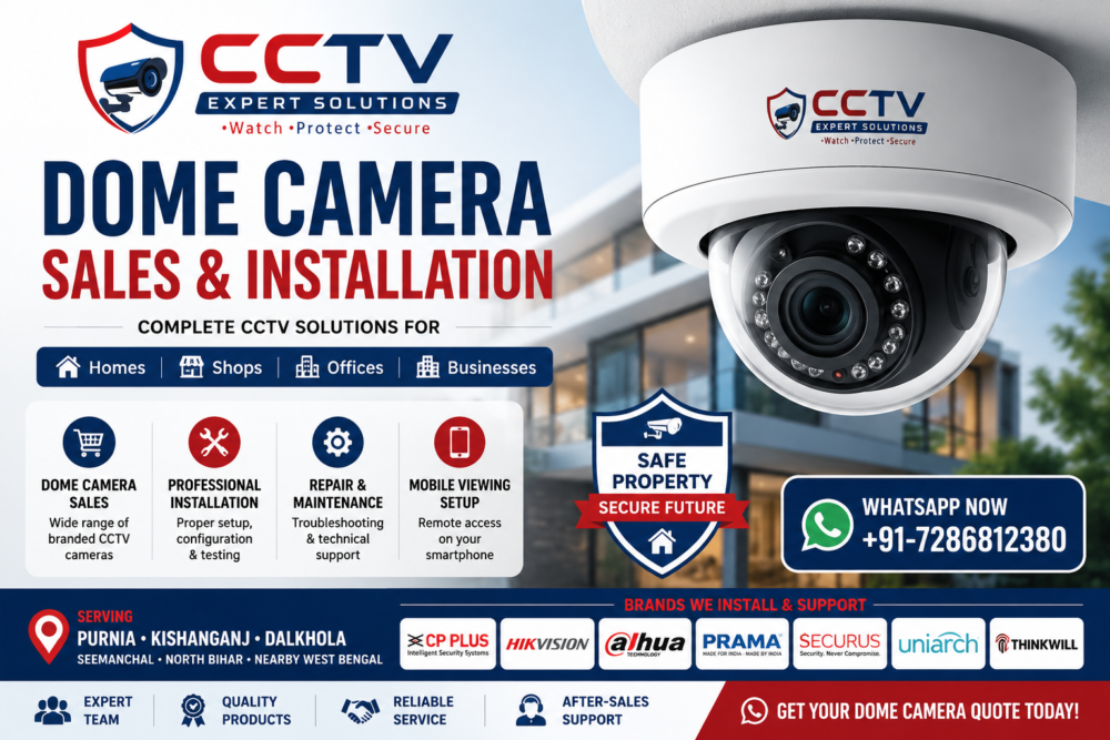Dome CCTV Camera Sales and Installation Services