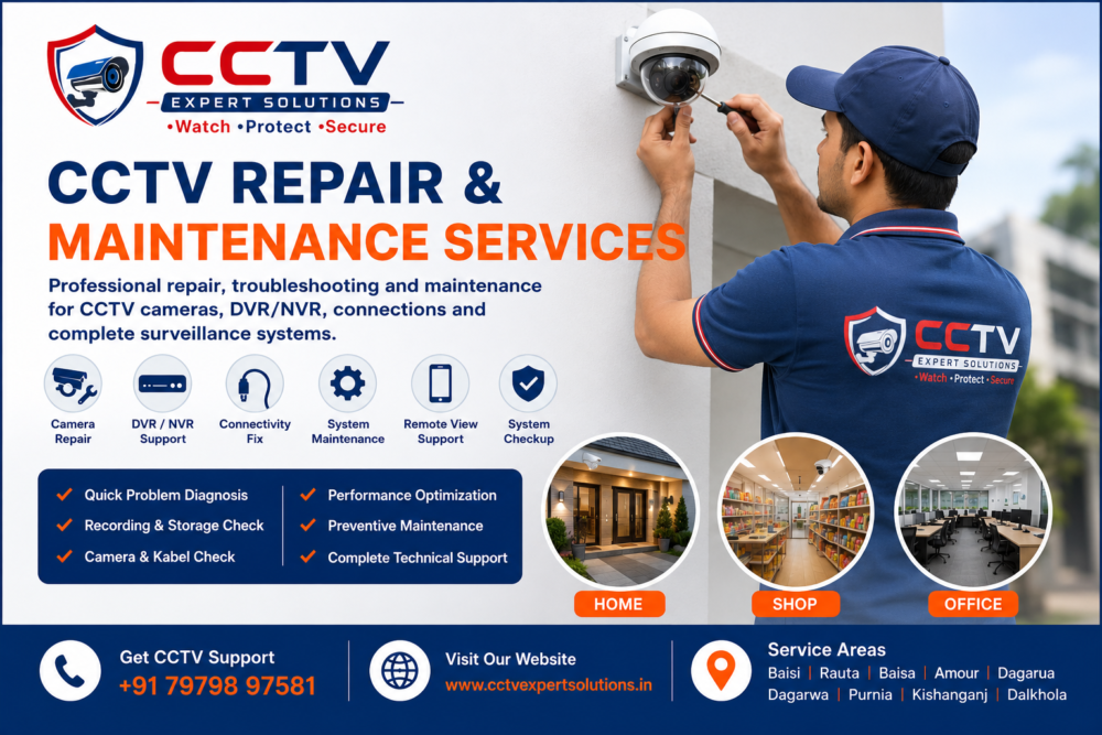 Professional CCTV repair and maintenance services