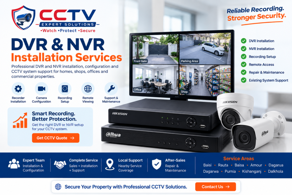 DVR & NVR Installation Services | CCTV Expert Solutions